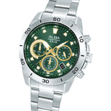 ALBA Green Dial Solar Chronograph Watch AZ5011X1