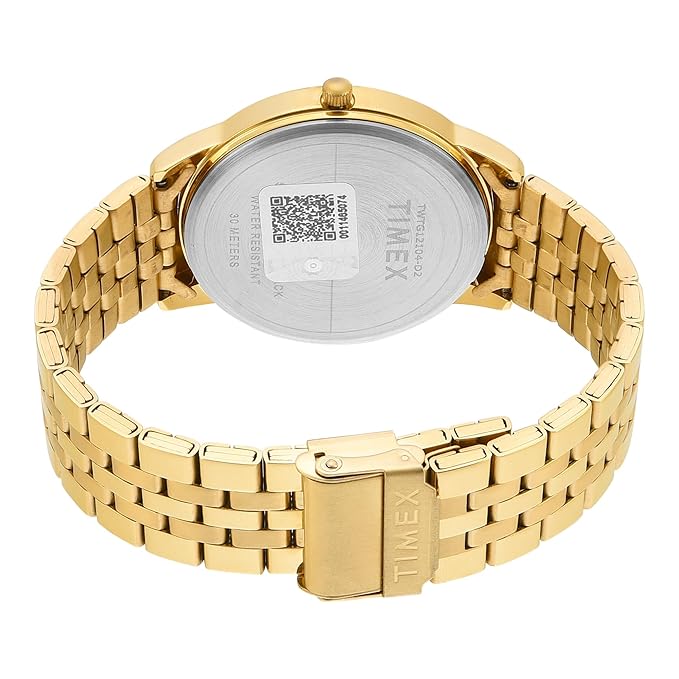 TIMEX Classics Gold Round Dial Analog Mens Watch - TWTG12104 - KRISHNA WATCH COMPANY
