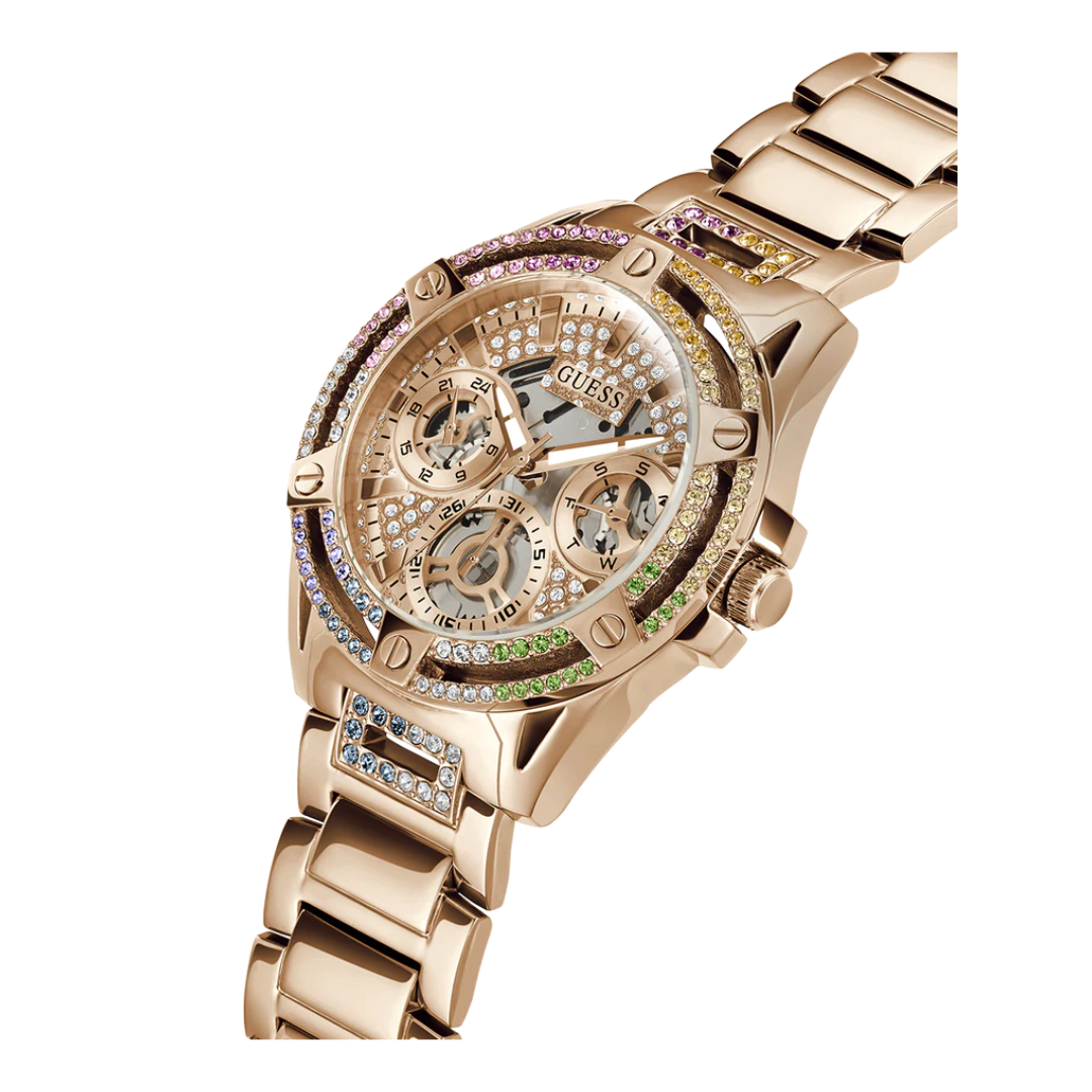 Guess Ladies Rose Gold Tone Multi-function Watch GW0464L5 - KRISHNA WATCH COMPANY