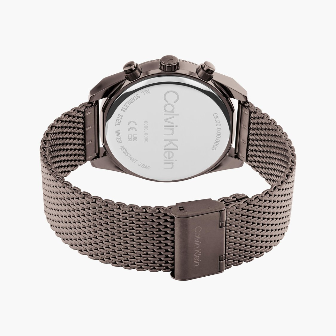 Calvin Klein Impact Multifunction Brown Round Dial Men's Watch - 25200361 - KRISHNA WATCH COMPANY