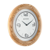Wooden Brown Wall Clock with Glass Dial - 31.8 cm x 31.8 cm (Medium) W0034WA01