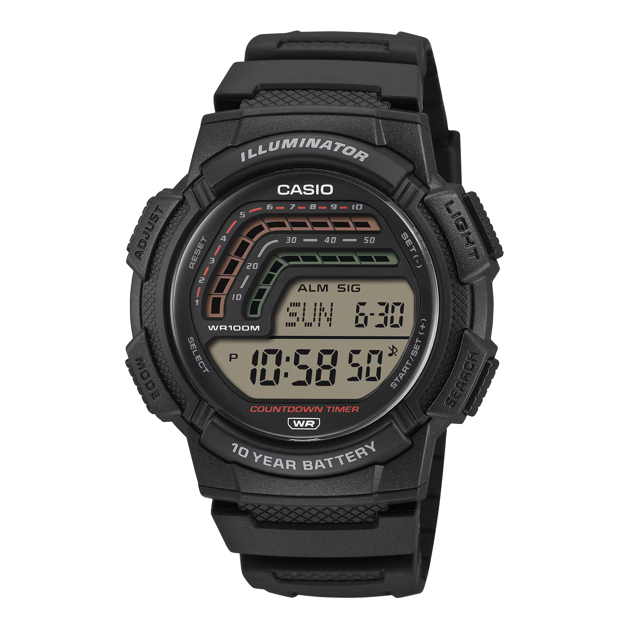 CASIO MENS RESIN WS-1800-1AVDF - A2532 - KRISHNA WATCH COMPANY