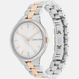 Calvin Klein Linked Female White Analog Stainless Steel Watch 25200428