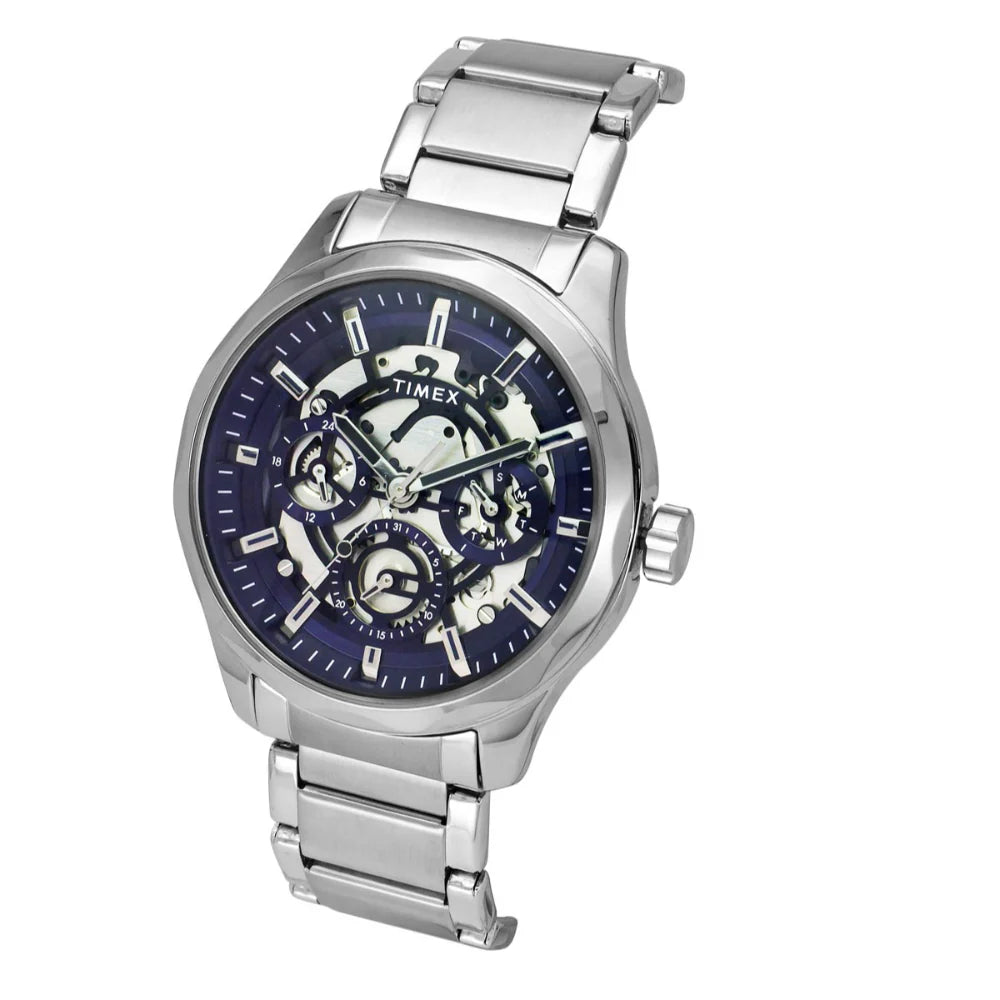 Timex Men Blue Round Dial Analog Watch - TW0TG7627 - KRISHNA WATCH COMPANY