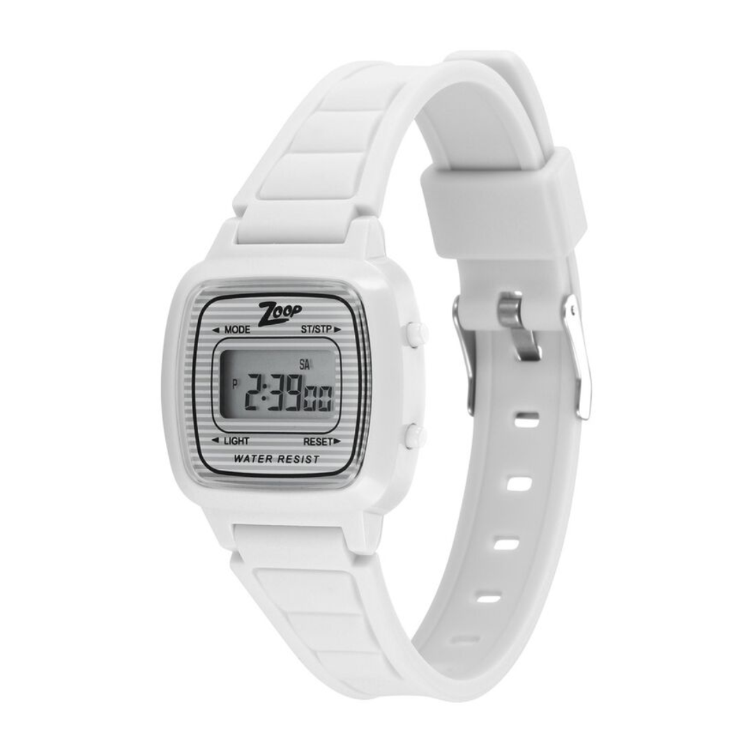 Zoop By Titan Digital White Dial Plastic Strap Watch for Kids 16017PP01 - KRISHNA WATCH COMPANY
