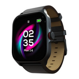 Titan Zeal with 4.69 cm AMOLED Display with AOD, Functional Crown, BT Calling, Smartwatch with Black Leather Strap 90196AL01 - KRISHNA WATCH COMPANY