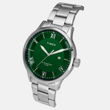 Timex E Class Male Green Analog Stainless Steel Watch TWEG19918