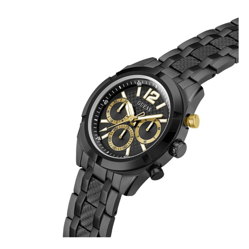 Guess Men's Wristwatch Resistance Stainless Steel Black GW0714G4 - KRISHNA WATCH COMPANY