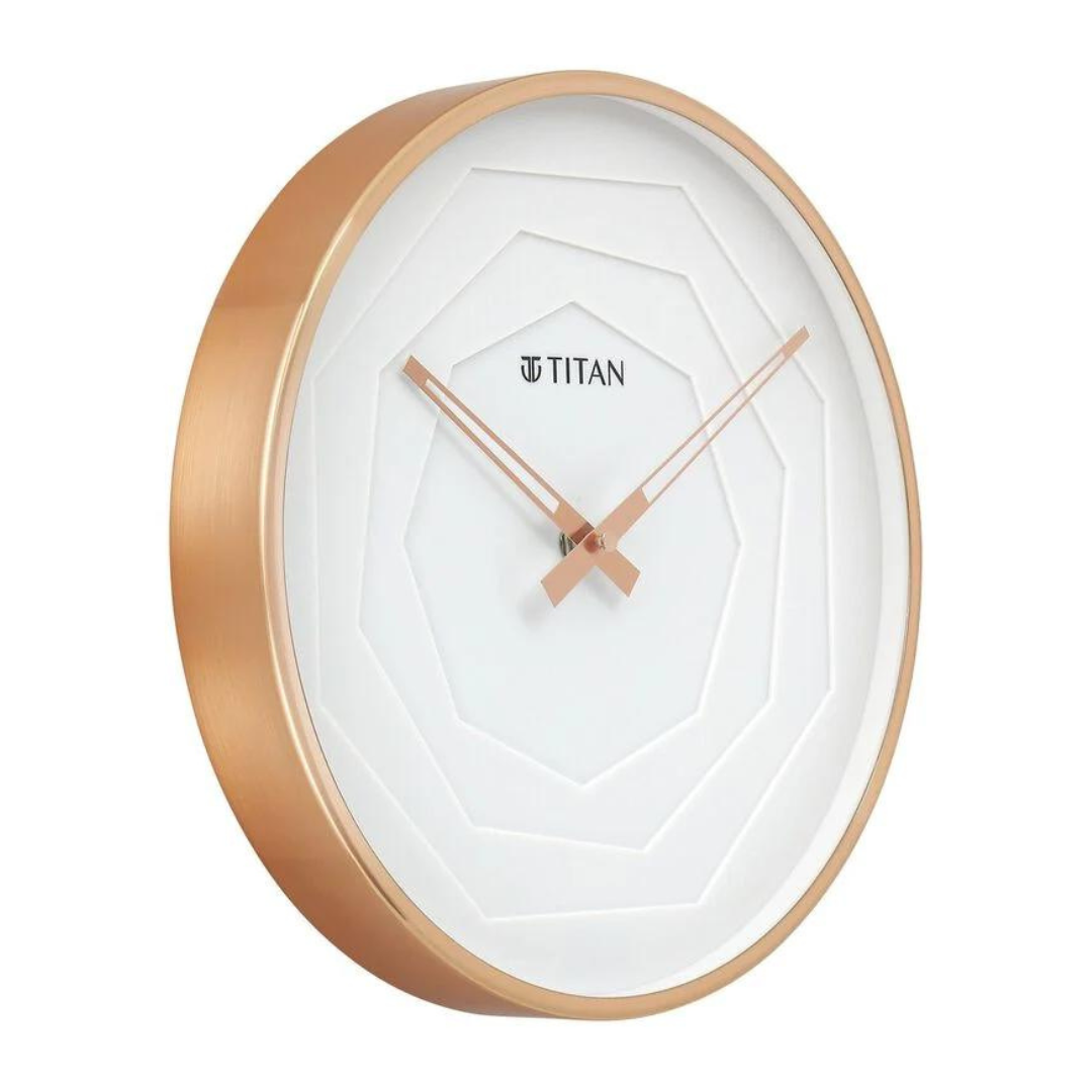 Titan WALL Clock with Multi-layered White Dial - W0078MA02 - KRISHNA WATCH COMPANY