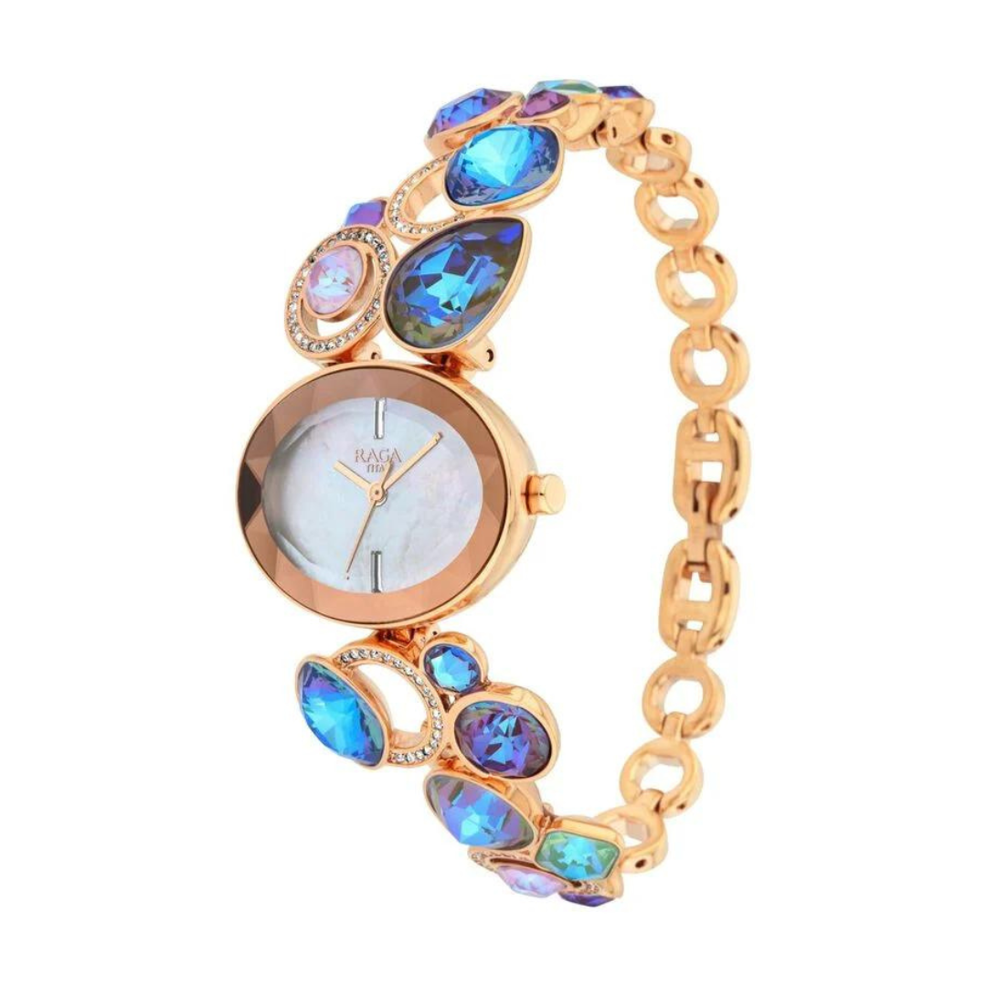 Titan Raga Moments Of Joy Mother of Pearl Dial Women Watch With Metal Strap 95126WM01F - KRISHNA WATCH COMPANY