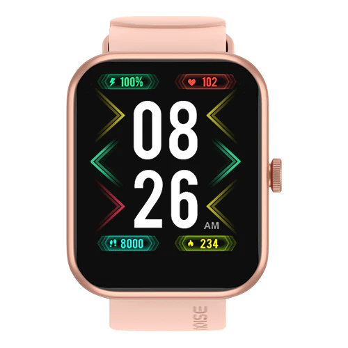 Noise Pulse 2 Max 1.85" Display, Bluetooth Calling Smart Watch, 10 Days Battery, 550 NITS Brightness, Smart DND, 100 Sports Modes, Smartwatch for Men and Women (Rose Pink)
