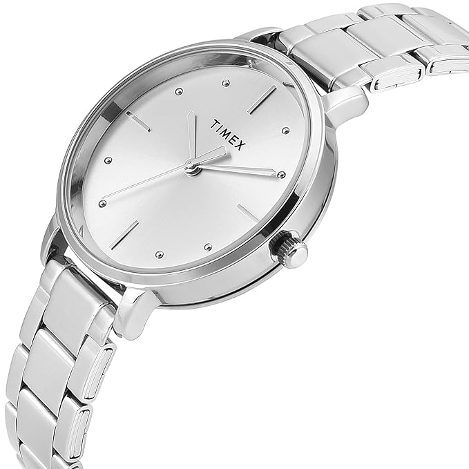 Timex Silver Dial Women's Watch - TWEL15823 - KRISHNA WATCH COMPANY
