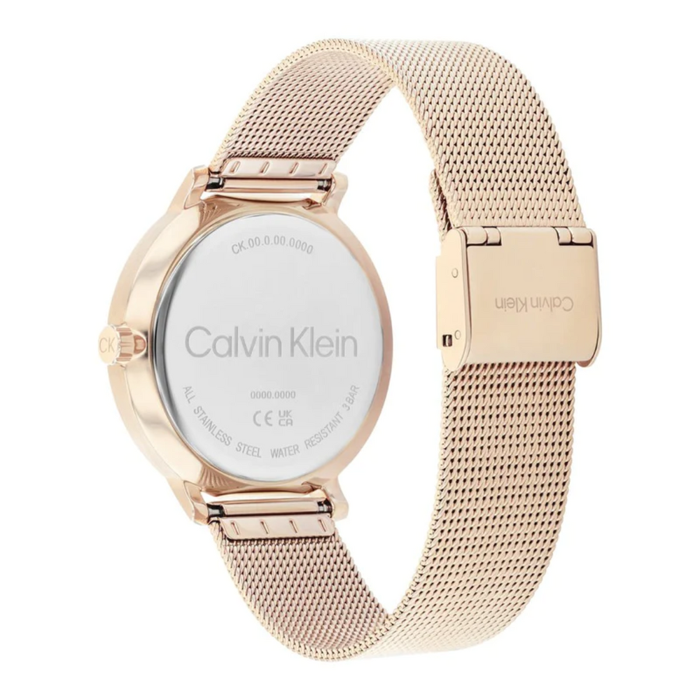 Calvin Klein Unisex Stun Stainless Steel Textured Analogue Watch 25200402 - KRISHNA WATCH COMPANY