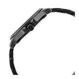 Titan Black & Gold Black Dial Stainless Steel Strap Watch 1698KM02