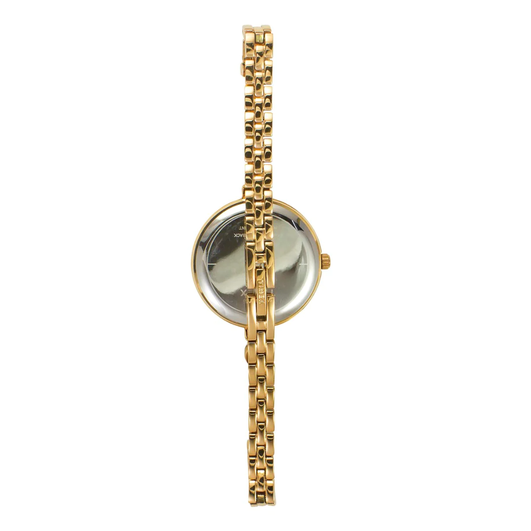 Timex Fria Women's Off White Dial Round Analog Brass Dial Watch TWEL18401 - KRISHNA WATCH COMPANY