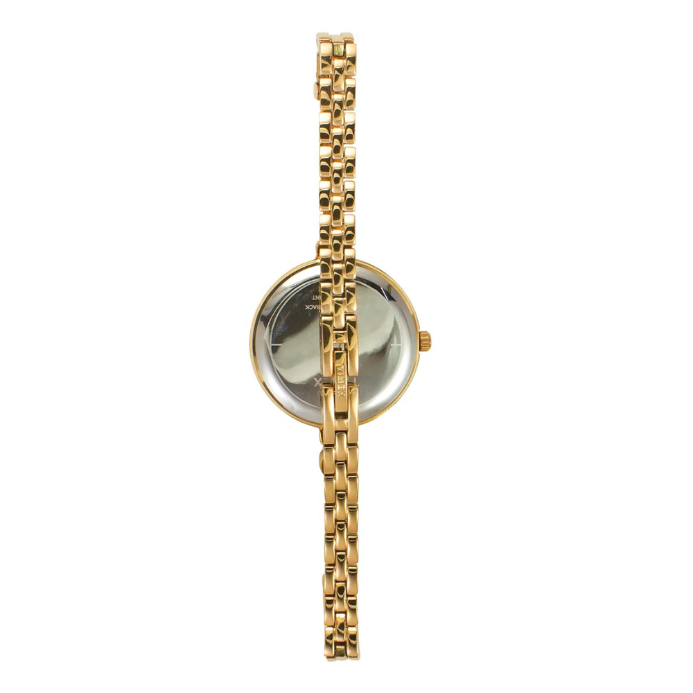 Timex Fria Women's Off White Dial Round Analog Brass Dial Watch TWEL18401 - KRISHNA WATCH COMPANY