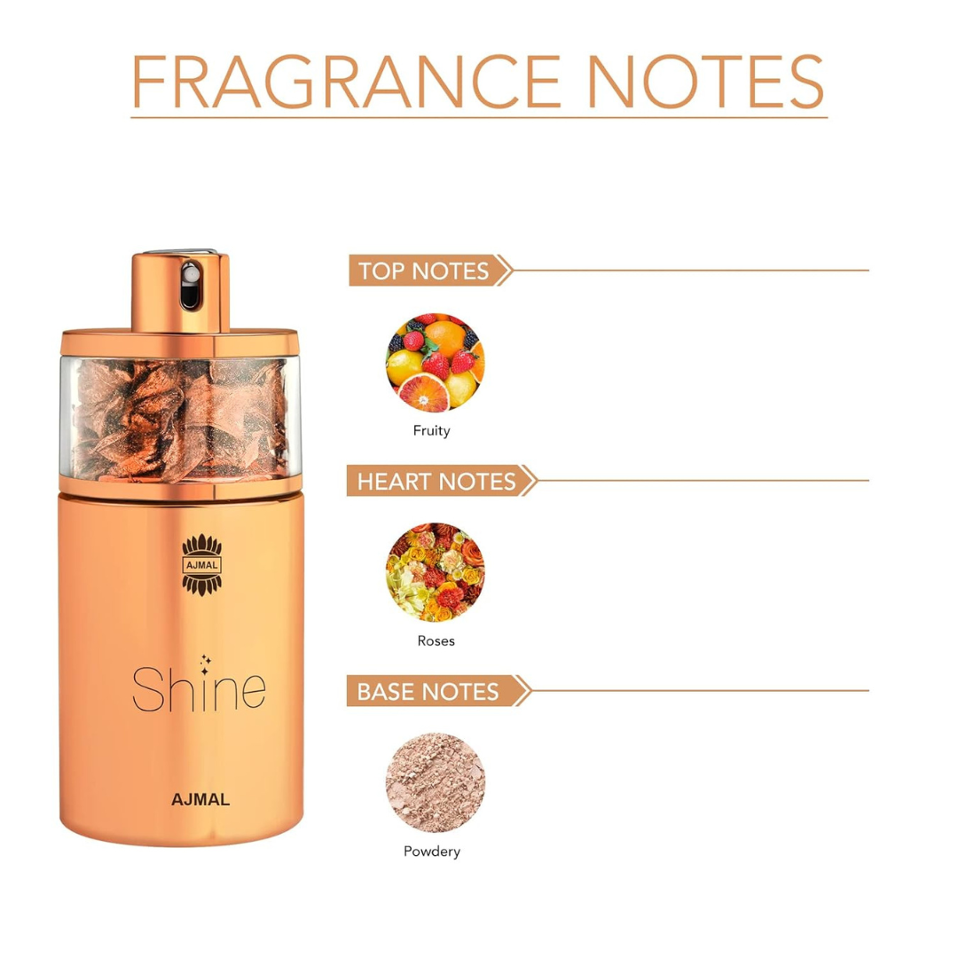 Ajmal Perfume Shine EDP (75 ml) - KRISHNA WATCH COMPANY