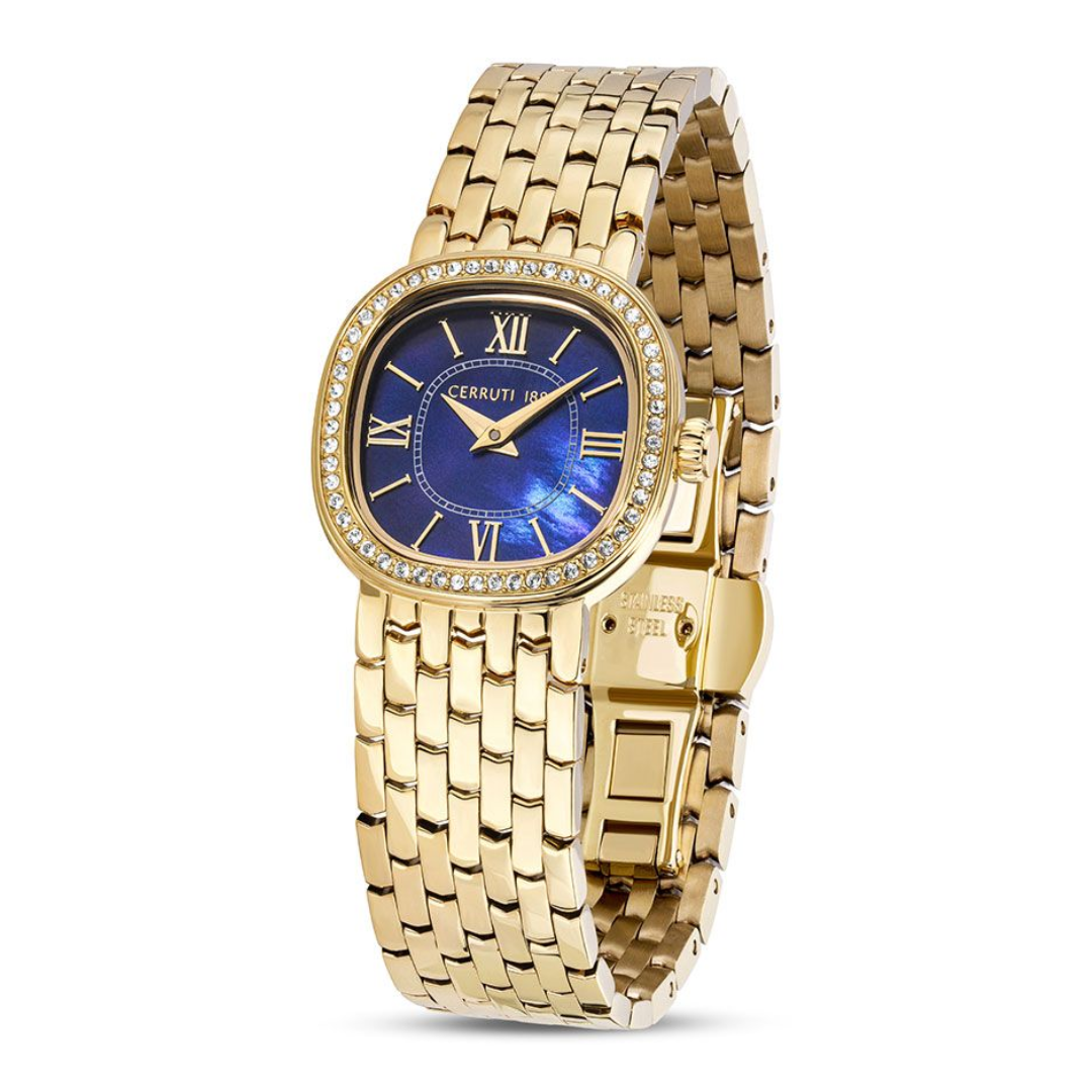 Cerruti Women Gresta Square Blue Watches CECIWLG0008602W - KRISHNA WATCH COMPANY