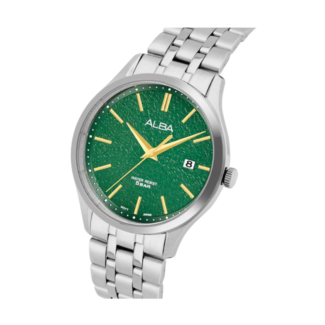 Alba Green Marble Dial Watch AS9R29X1 - KRISHNA WATCH COMPANY