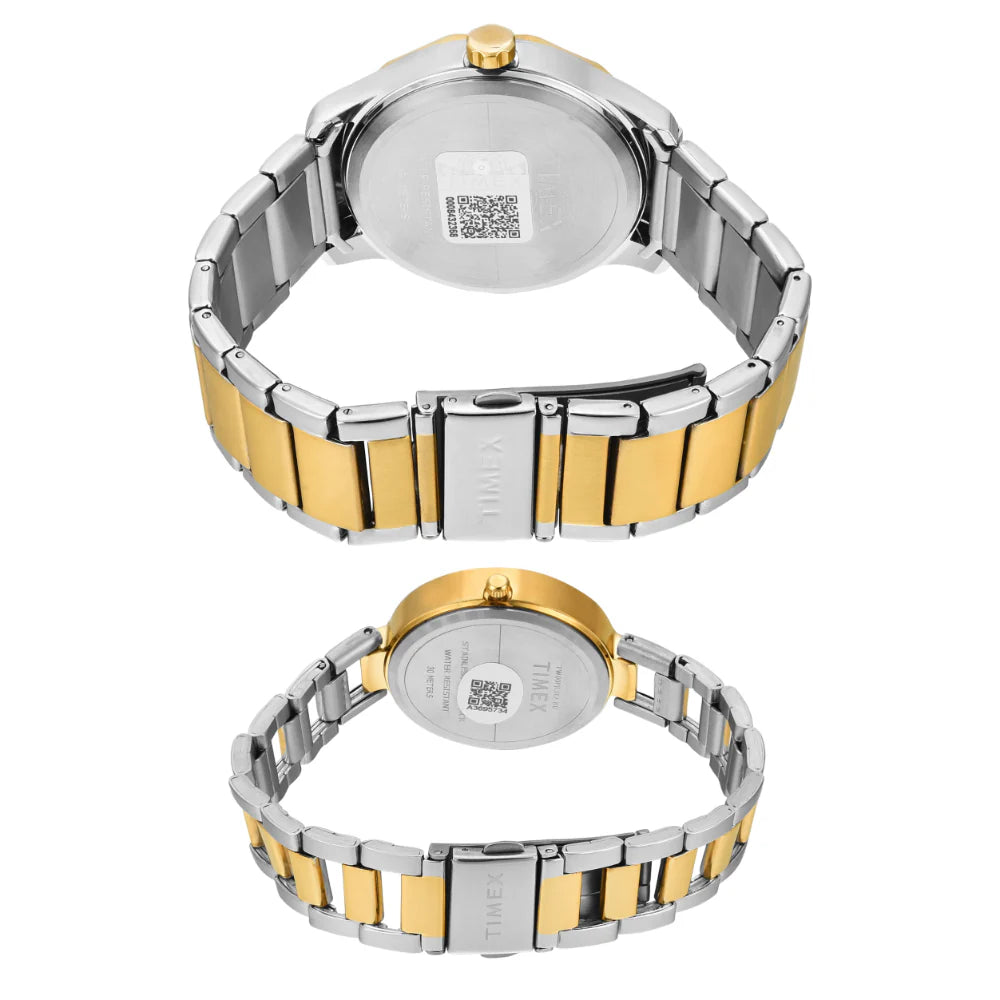 Timex Pairs White Round Multifunction Dial Watch- TW00PR312 - KRISHNA WATCH COMPANY