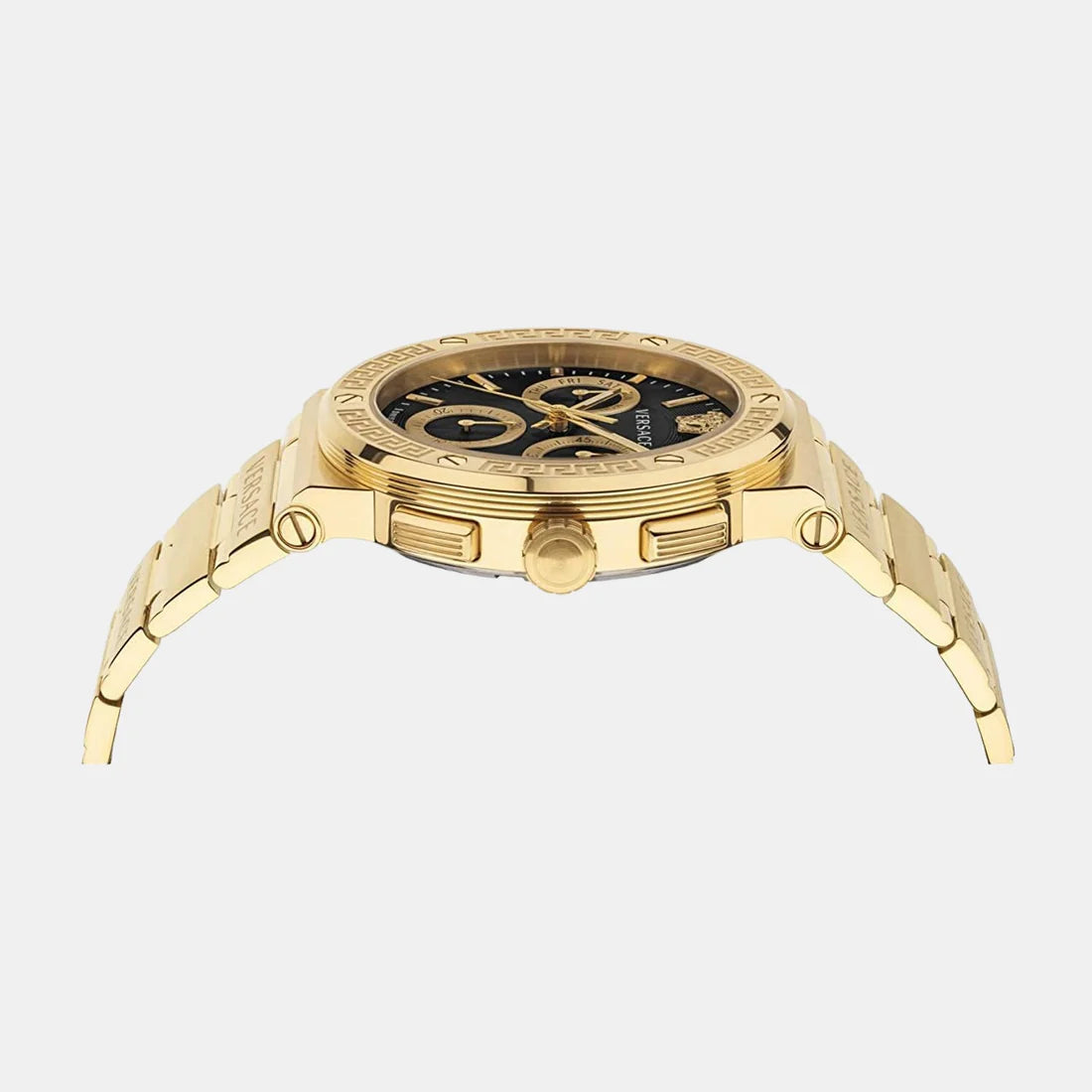 Versace Men's Black Stainless Steel Chronograph Watch VEZ900421 - KRISHNA WATCH COMPANY