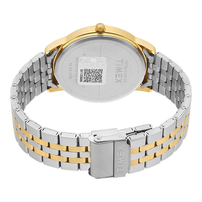 TIMEX Classics Silver Round Dial Analog Mens Watch - TWTG12103 - KRISHNA WATCH COMPANY