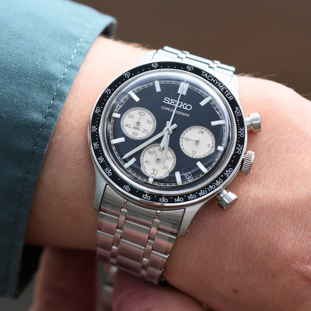 Seiko Men's watch SPORT quartz chronograph in steel SSB479P1 - KRISHNA WATCH COMPANY