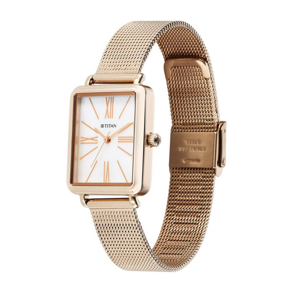 Titan Slimline Quartz Analog Watch for Women - 95181WM01 - KRISHNA WATCH COMPANY