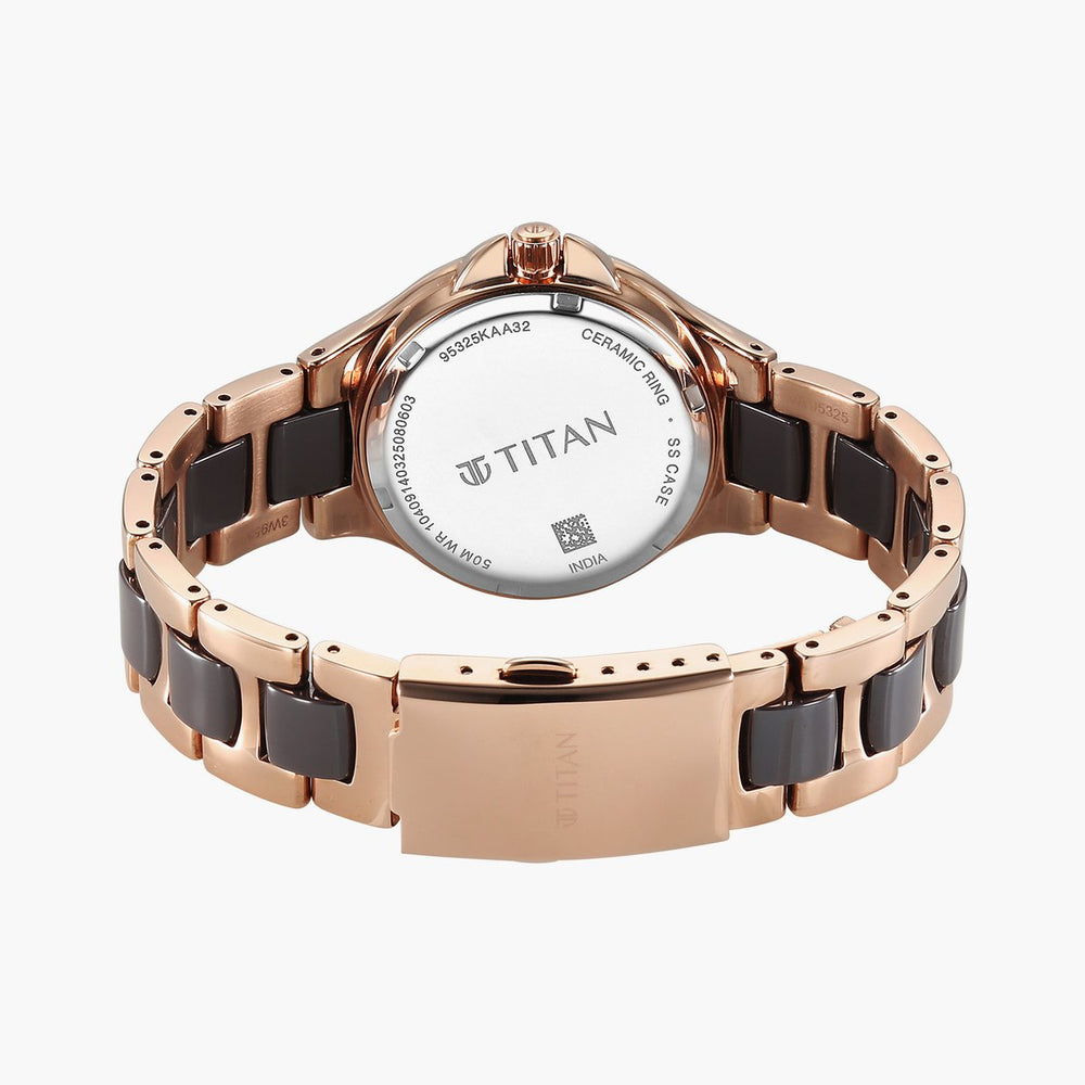 Titan Glamour Watch For Women - 95325KD02 - KRISHNA WATCH COMPANY