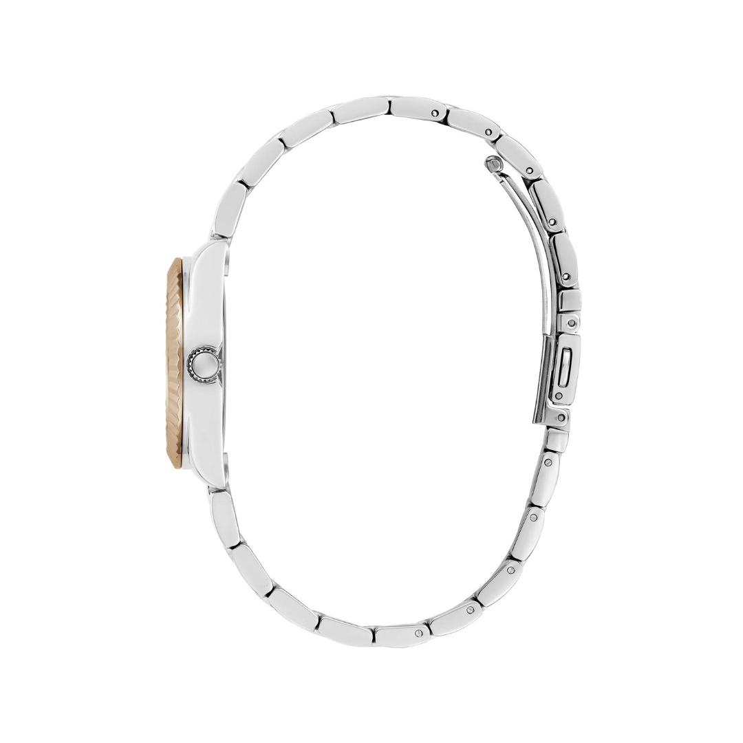 Guess Women's Watch Silver & Rose Gold Tone Case Quartz GW0687L3