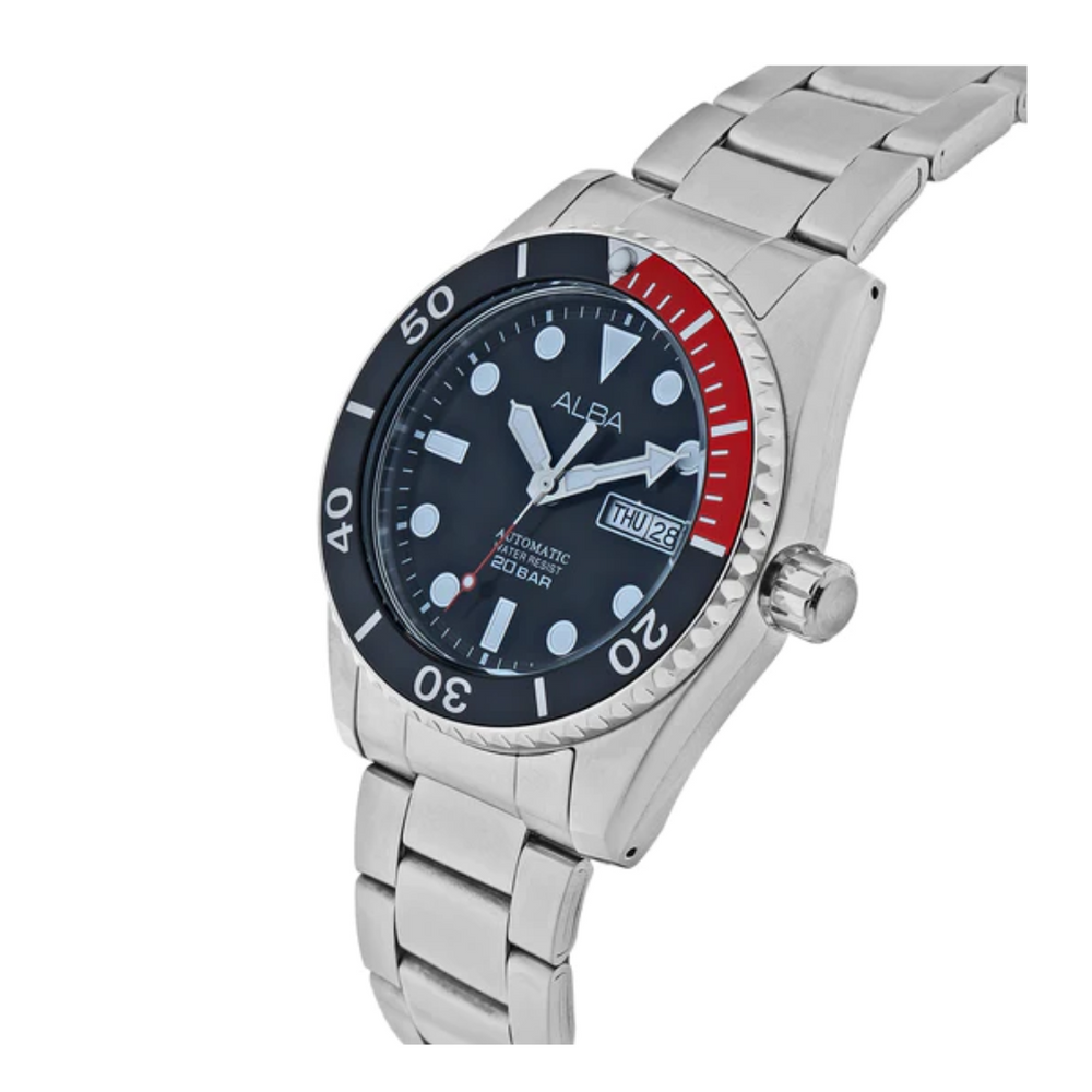 ALBA Black Dial Mechanical AL4293X1 - KRISHNA WATCH COMPANY