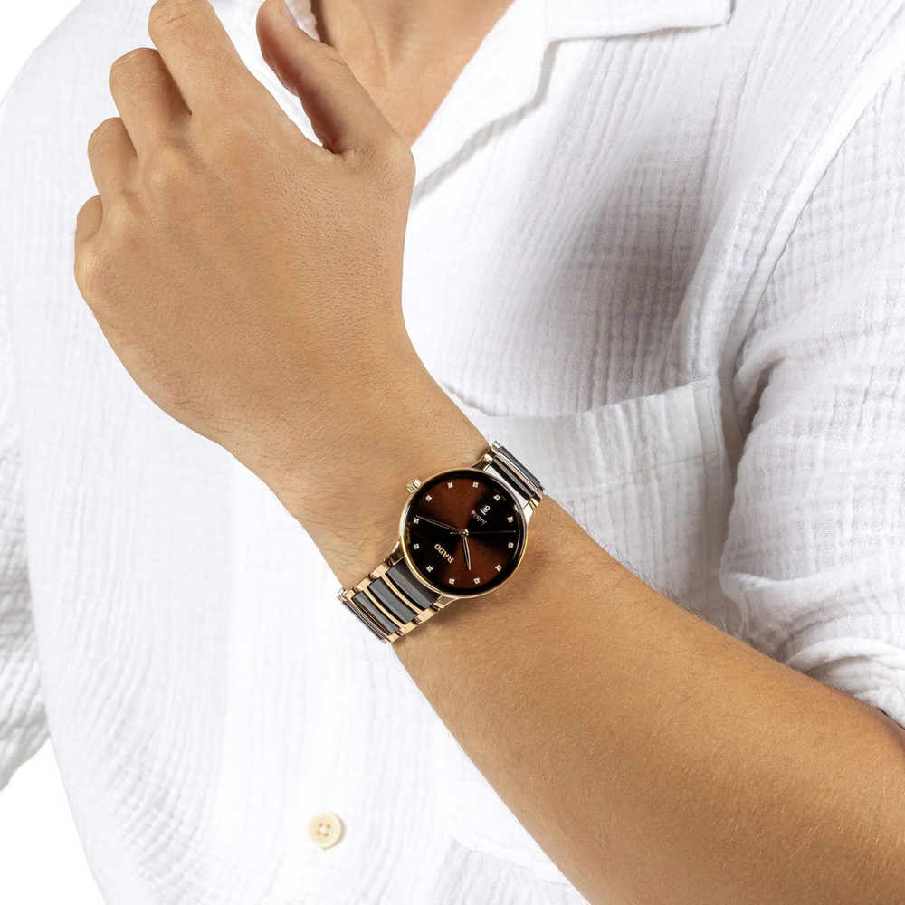 RADO Centrix Diamonds Unisex Watch - R30023732 - KRISHNA WATCH COMPANY