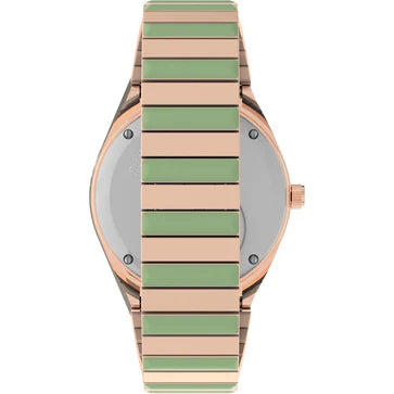 Timex Women Green Round Stainless Steel Dial Analog Watch-TW2V38700UJ - KRISHNA WATCH COMPANY