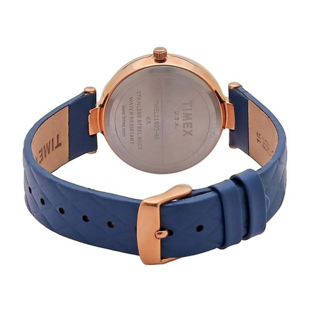 Timex Fashion Women's Blue Dial Round Case 3 Hands Function Watch -TWEL11803 - KRISHNA WATCH COMPANY