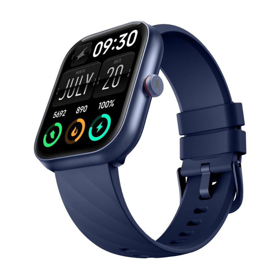Fastrack Kruz+ 1.91 Inch Super HD Display with Functional Crown and SingleSync BT Calling Smart Watch for Unisex 38104PP04 - KRISHNA WATCH COMPANY