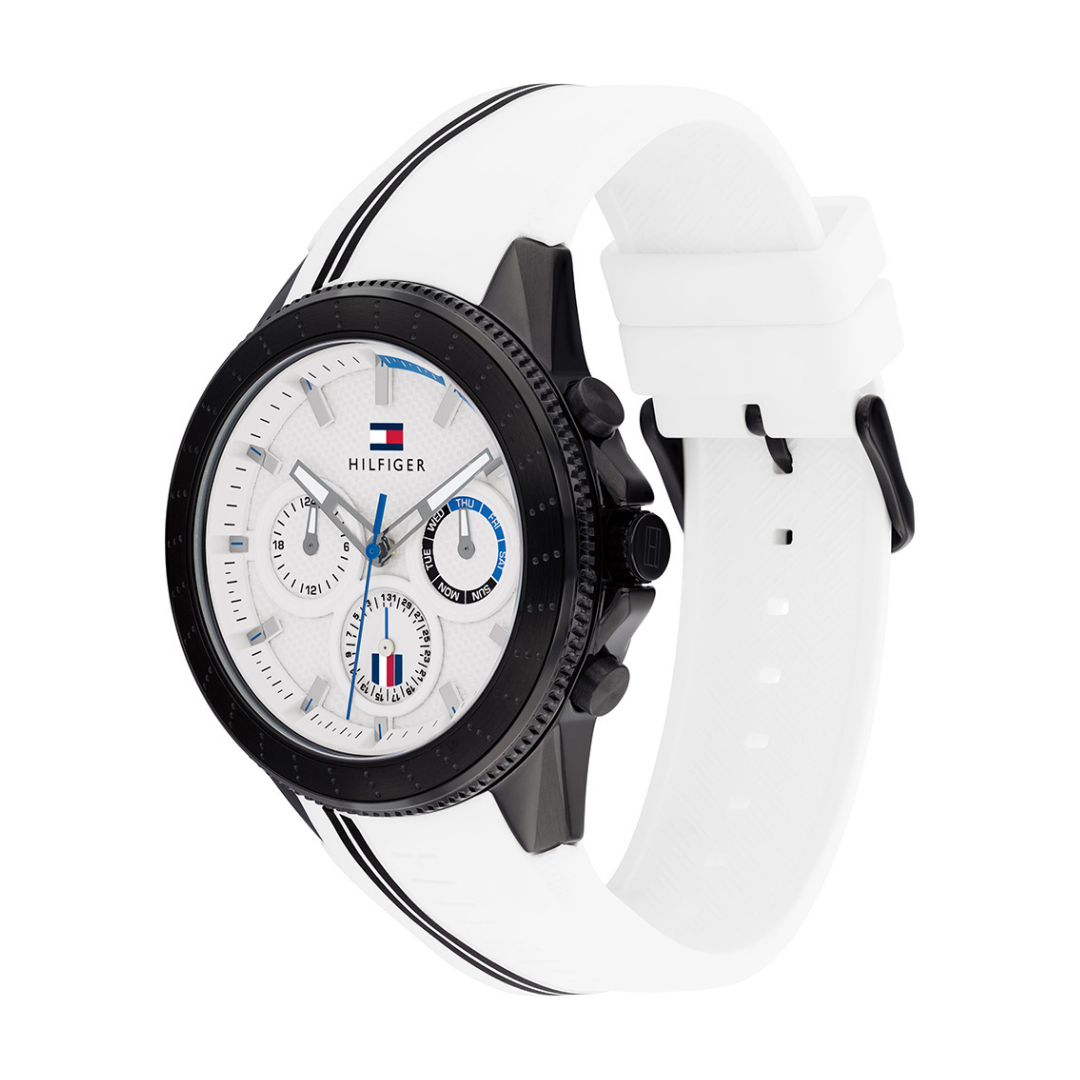 Tommy Hilfiger White Dial Quartz Multifunction Watch for Men 1791862 - KRISHNA WATCH COMPANY