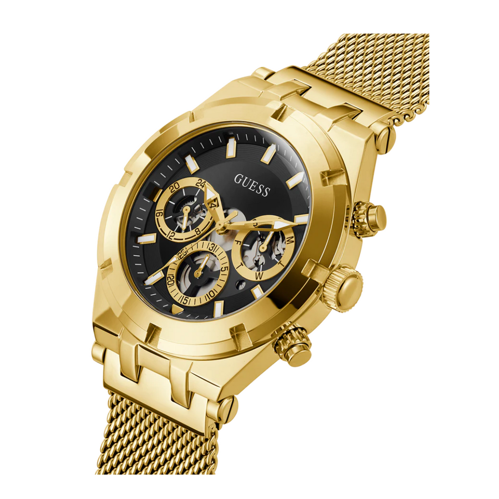 Guess Men's Gold Tone Multi-function Watch GW0582G2 - KRISHNA WATCH COMPANY