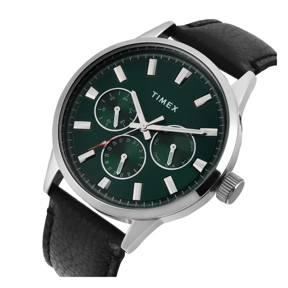 Timex Men Green Round Watch- TWEG19927 - KRISHNA WATCH COMPANY