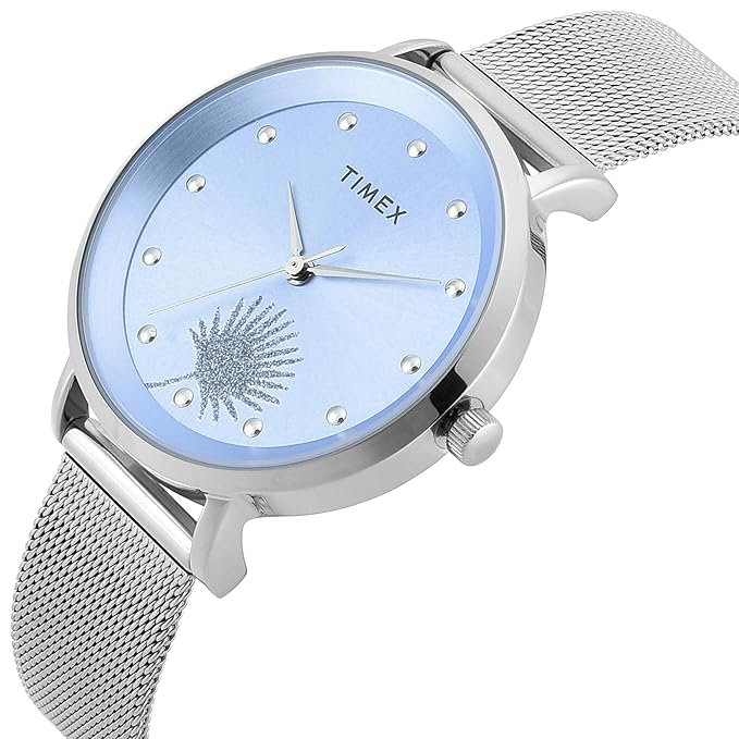 Timex Blue Dial Women's Watch - TWEL12922 - KRISHNA WATCH COMPANY