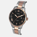Timex E Class Male Black Analog Stainless Steel Watch TWEG19919 - KRISHNA WATCH COMPANY