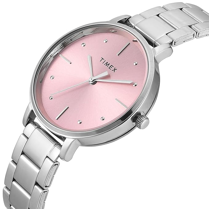 Timex Pink Dial Women's Watch - TWEL15824 - KRISHNA WATCH COMPANY