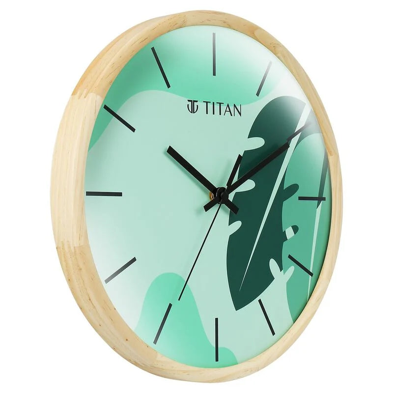 Titan Contemporary Tropical Timepieces - Lush Green - 32 cm x 32 cm W0083WA01 - KRISHNA WATCH COMPANY