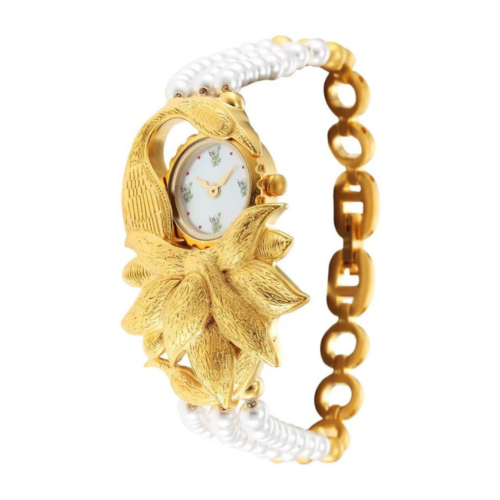 Titan Raga X Masaba Mother Of Pearl Dial Women Watch With Metal Strap 95171YM01 / NS95171YM01 - KRISHNA WATCH COMPANY