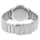 Fastrack BLACK DIAL SILVER STAINLESS STEEL STRAP WATCH 3039SM02