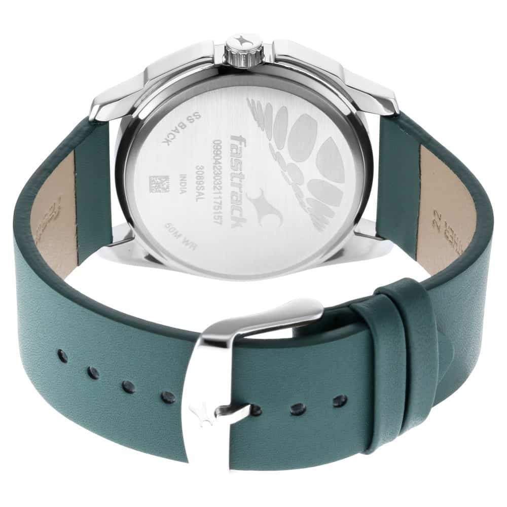 FASTRACK Wear Your Look With Black Dial Leather Watch - 3089SL16 - KRISHNA WATCH COMPANY