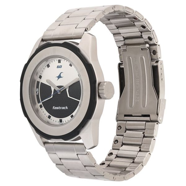 Fastrack Quartz Analog Multicoloured Dial Stainless Steel Strap Watch for Guys ns3099sm02 / 3099sm02 - KRISHNA WATCH COMPANY