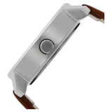 FASTRACK BLACK DIAL BROWN LEATHER STRAP WATCH - 3121SL01