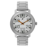 Fastrack Quartz Analog White Dial Stainless Steel Strap Watch for Guys 3121sm01