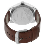 Fastrack Quartz Analog Silver Dial Leather Strap Watch for Guys NS3123SL02