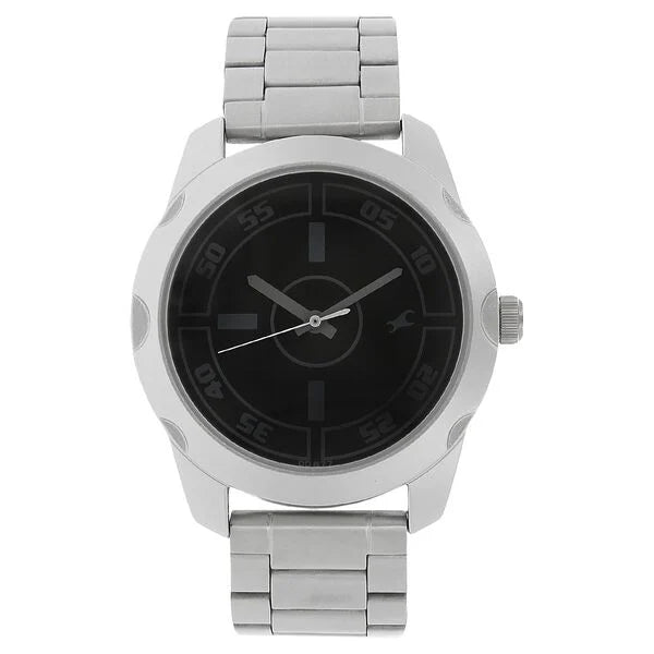 Fastrack Quartz Analog Black Dial Watch for Guys - 3123SM01 - KRISHNA WATCH COMPANY